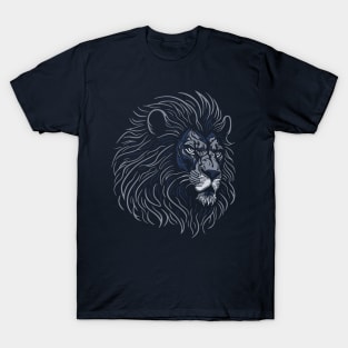 Majestic Lion Head - night T-Shirt